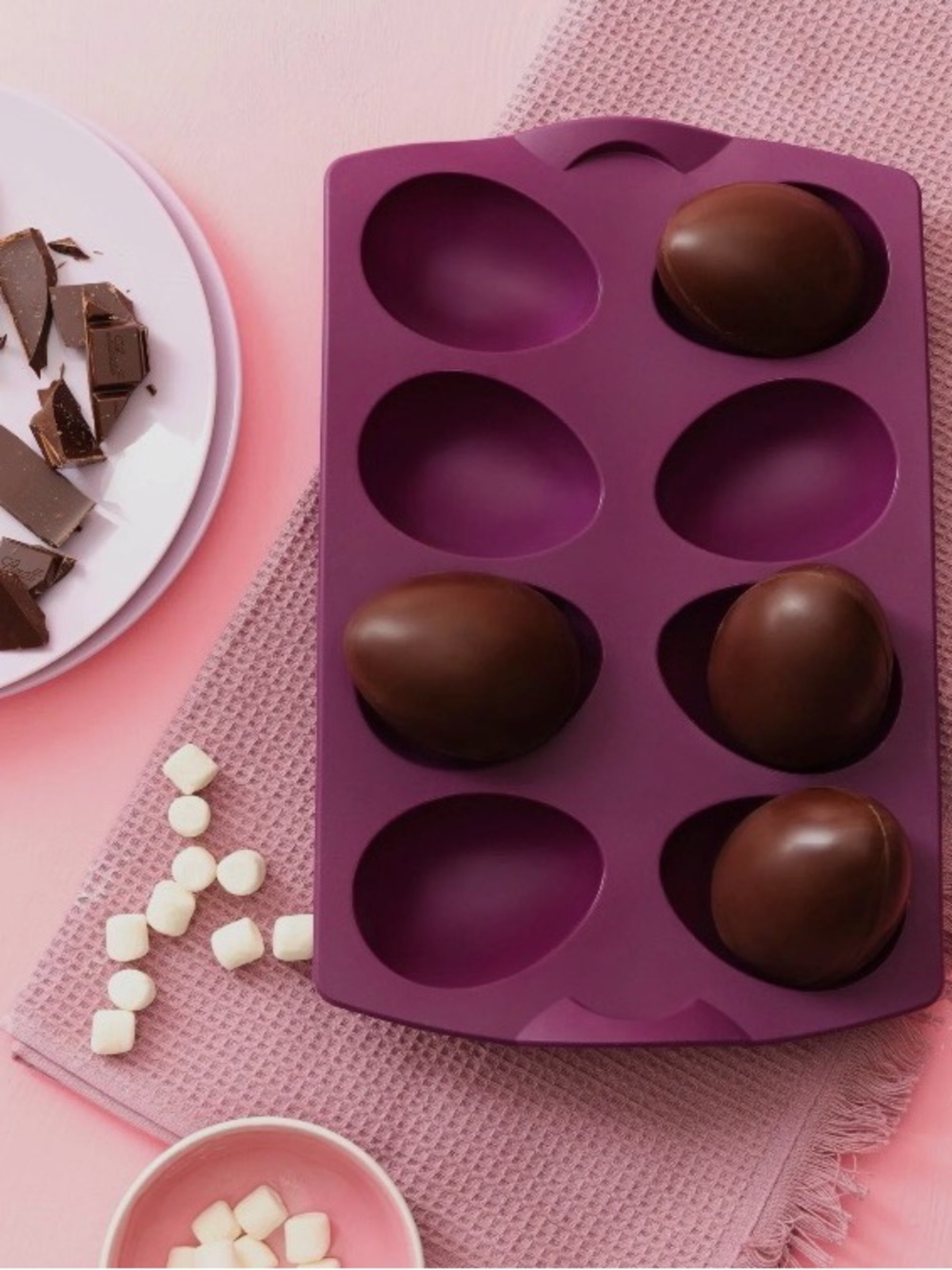 Tupperware Purple Silicone Egg Mold Tray